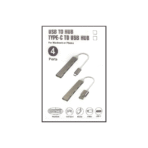 4-Port USB & Type-C Hub – High-Speed Adapter