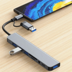 8-in-1 USB-C & USB 3.0 Hub – Dual Head High-Speed Adapter - Image 3