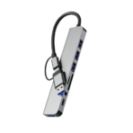 8-in-1 USB-C & USB 3.0 Hub – Dual Head High-Speed Adapter
