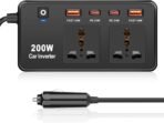 Car Inverter 200W – DC 12V to AC Power Inverter with USB Charging