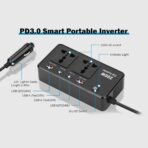Car Inverter 200W – DC 12V to AC Power Inverter with USB Charging - Image 4